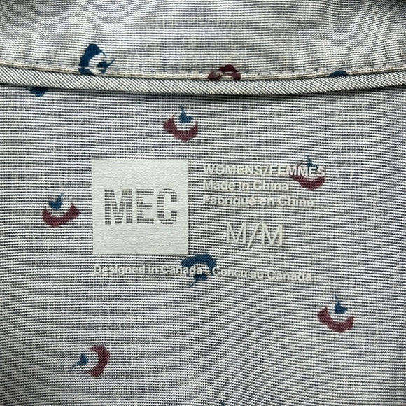 MEC Patterned Button Short Sleeve Women's Shirt Lightweight - Picture 7 of 10